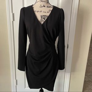 Lulus black ruched mini dress